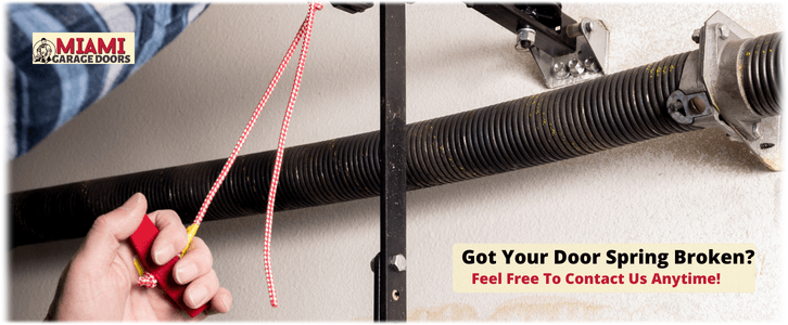 Broken Garage Door Spring Repair Miami FL